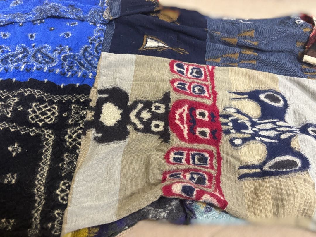 KAPITAL キャピタル パッチワーク ストール マフラー ユニセックス