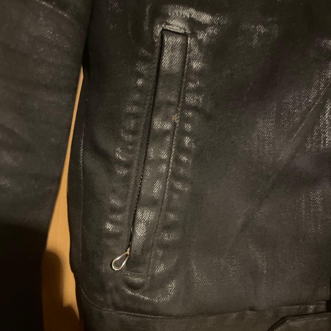 あ*様 黒デニムジャケット ボタンフロント