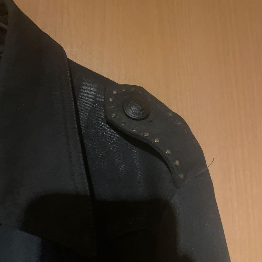 あ*様 黒デニムジャケット ボタンフロント