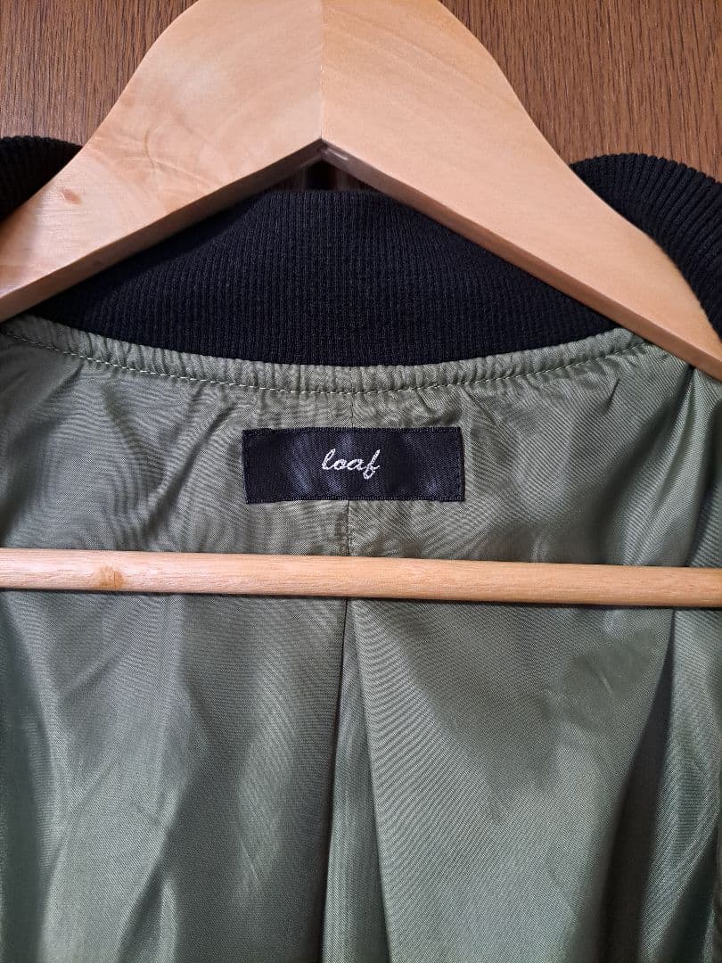 OSMOSIS loafロングコート カーキ×ブラック