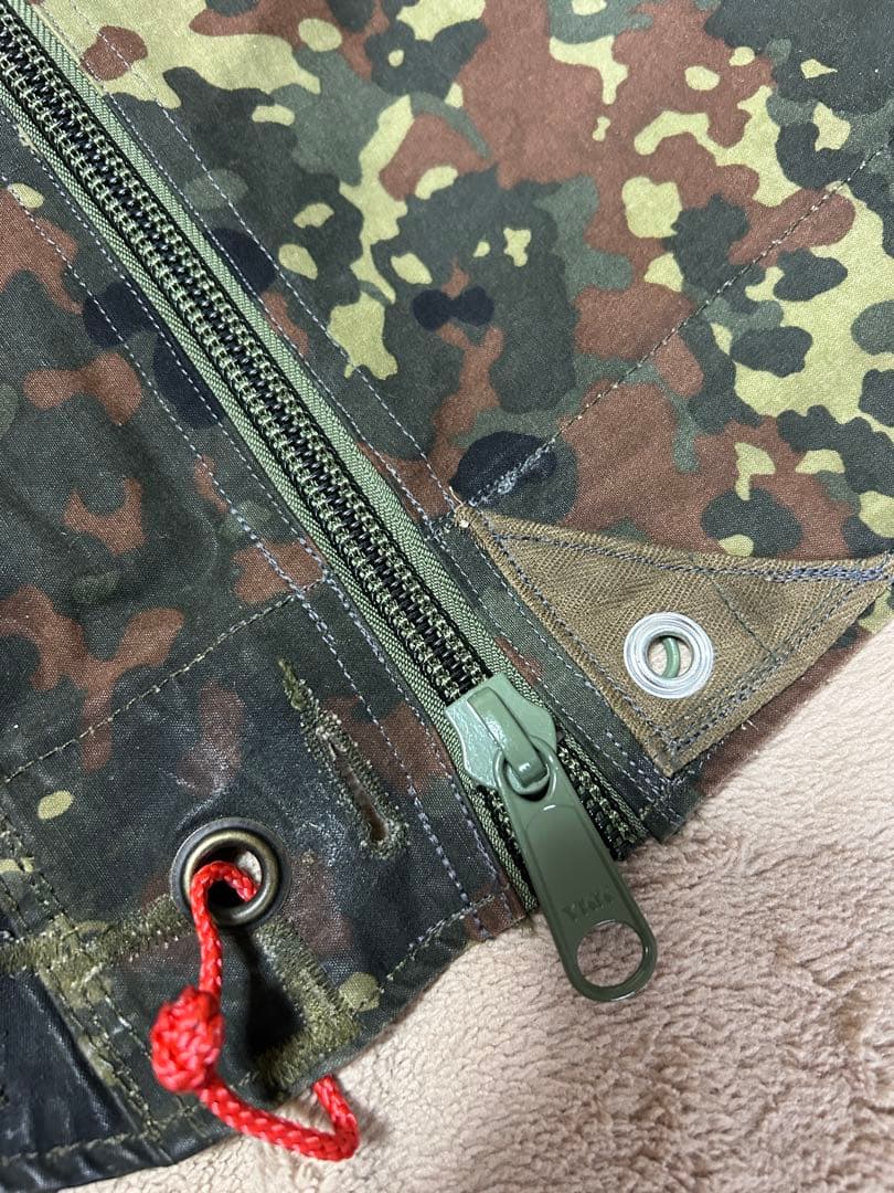 【特別仕様】ドイツ軍幕フレックターンカモ パップテント&専用フレームポール&かや