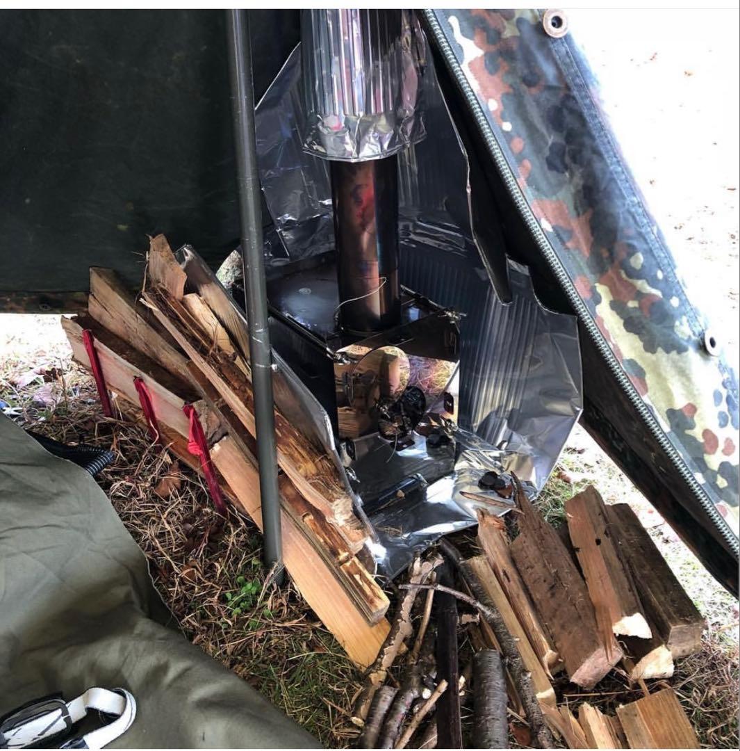 【特別仕様】ドイツ軍幕フレックターンカモ パップテント&専用フレームポール&かや