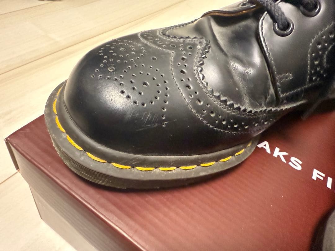 コムデギャルソンオムドゥ×Dr.Marten ウィングチップ革靴 箱無し