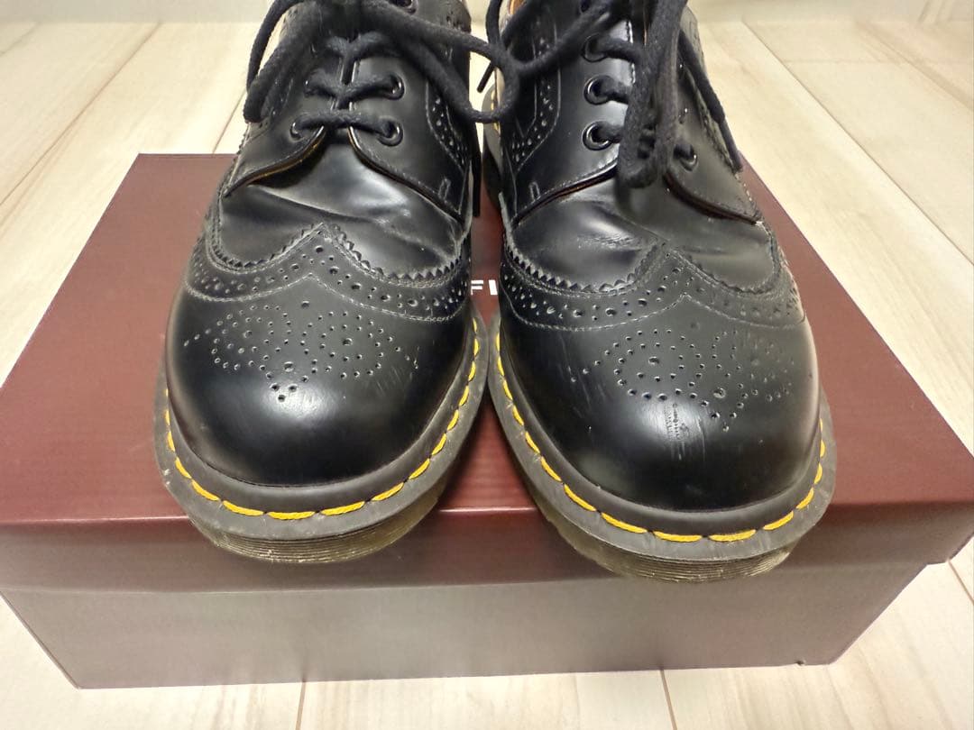 コムデギャルソンオムドゥ×Dr.Marten ウィングチップ革靴 箱無し