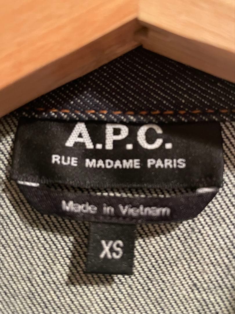 【値下しました！】【美品】A.P.C. デニムジャケット インディゴブルー XS