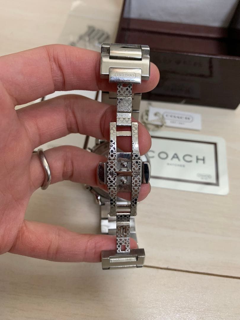 【JAPONiSM】 希少 coach クロノグラフ 腕時計