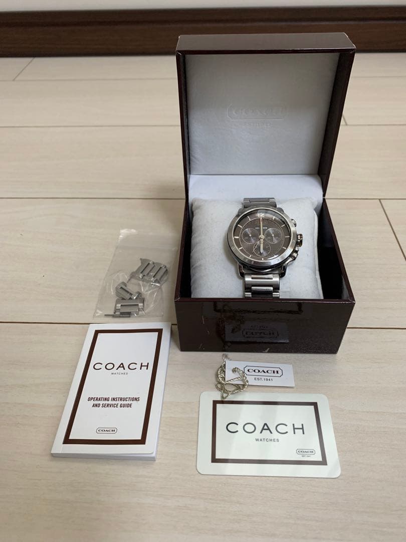 【JAPONiSM】 希少 coach クロノグラフ 腕時計