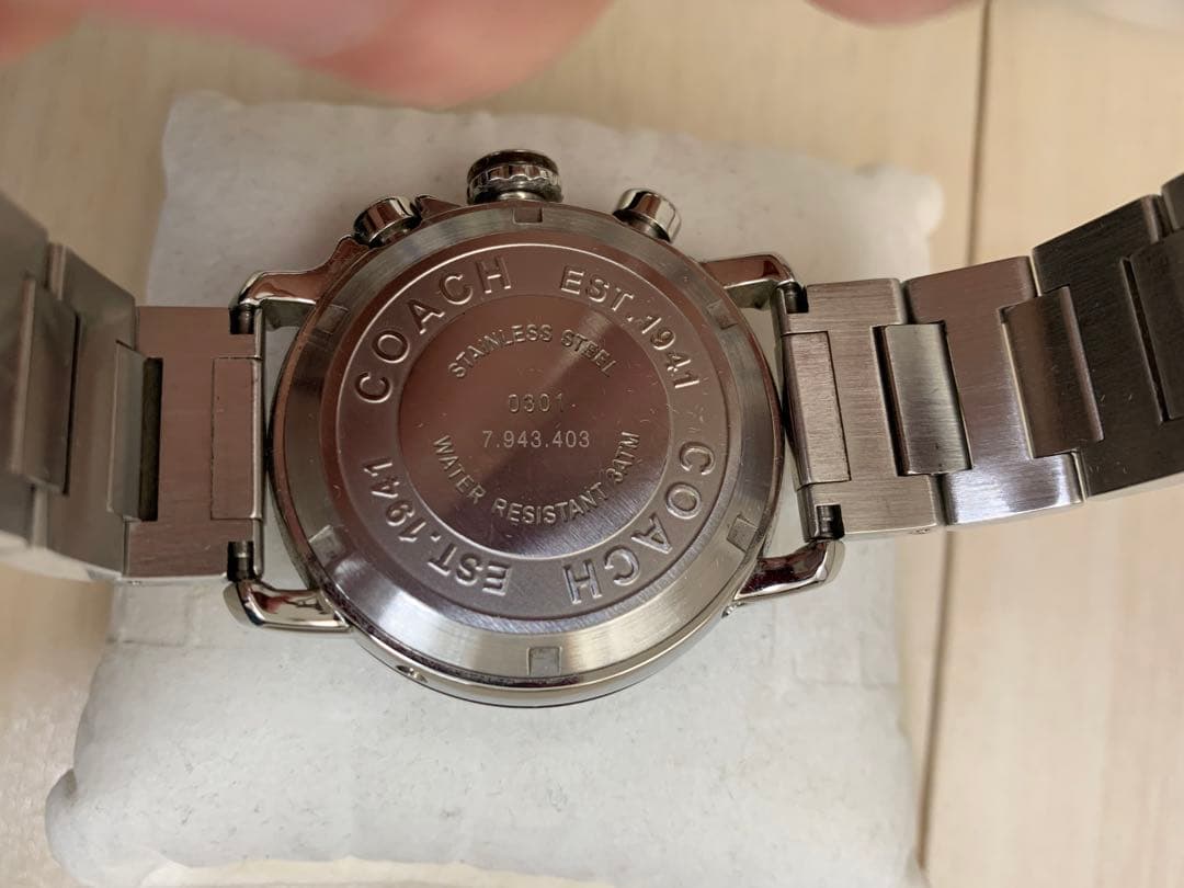 【JAPONiSM】 希少 coach クロノグラフ 腕時計