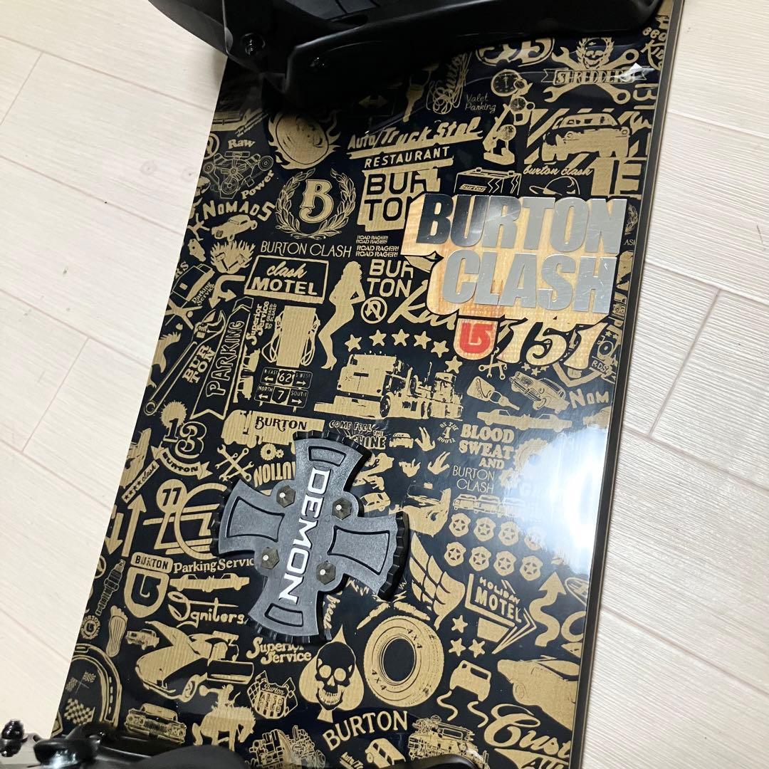 新品バインディング/BURTON CLASHバートンスノーボード151/バック付