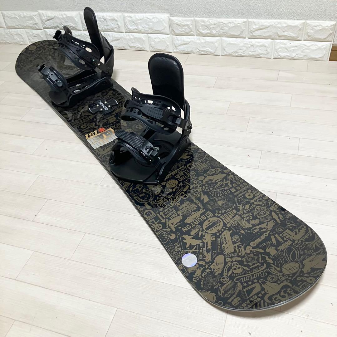 新品バインディング/BURTON CLASHバートンスノーボード151/バック付