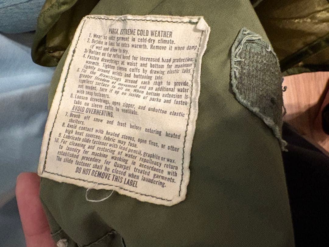 【実物】70s USARMY M-65 フィッシュテール Sサイズ ライナー付き