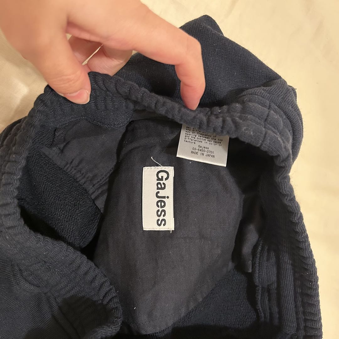 gajess スウェット ショートパンツ ネイビー