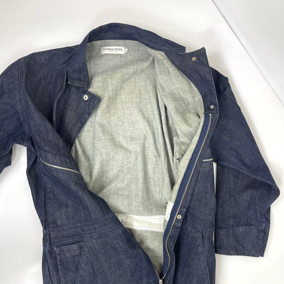 モリワキ VANQUISH ヴァンキッシュ ワンピースデニム ツナギ 作業着