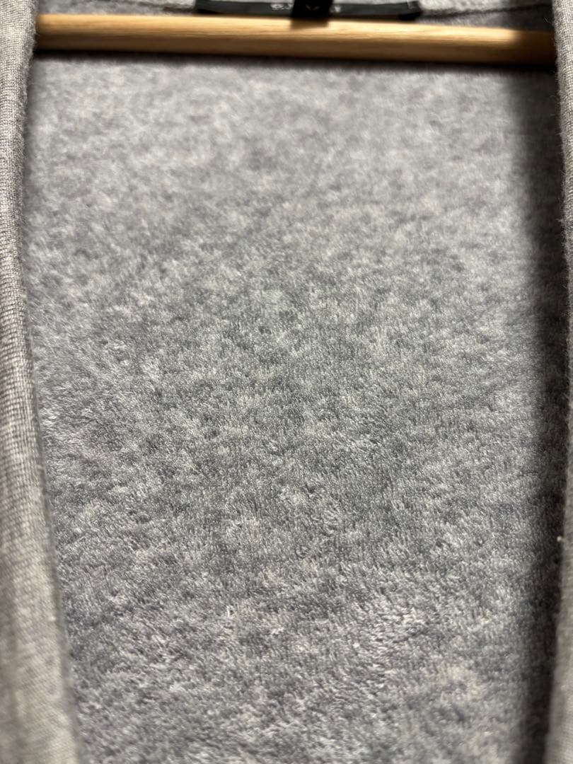 美品 GUCCI レディース フード パーカー グレー 金ラメ