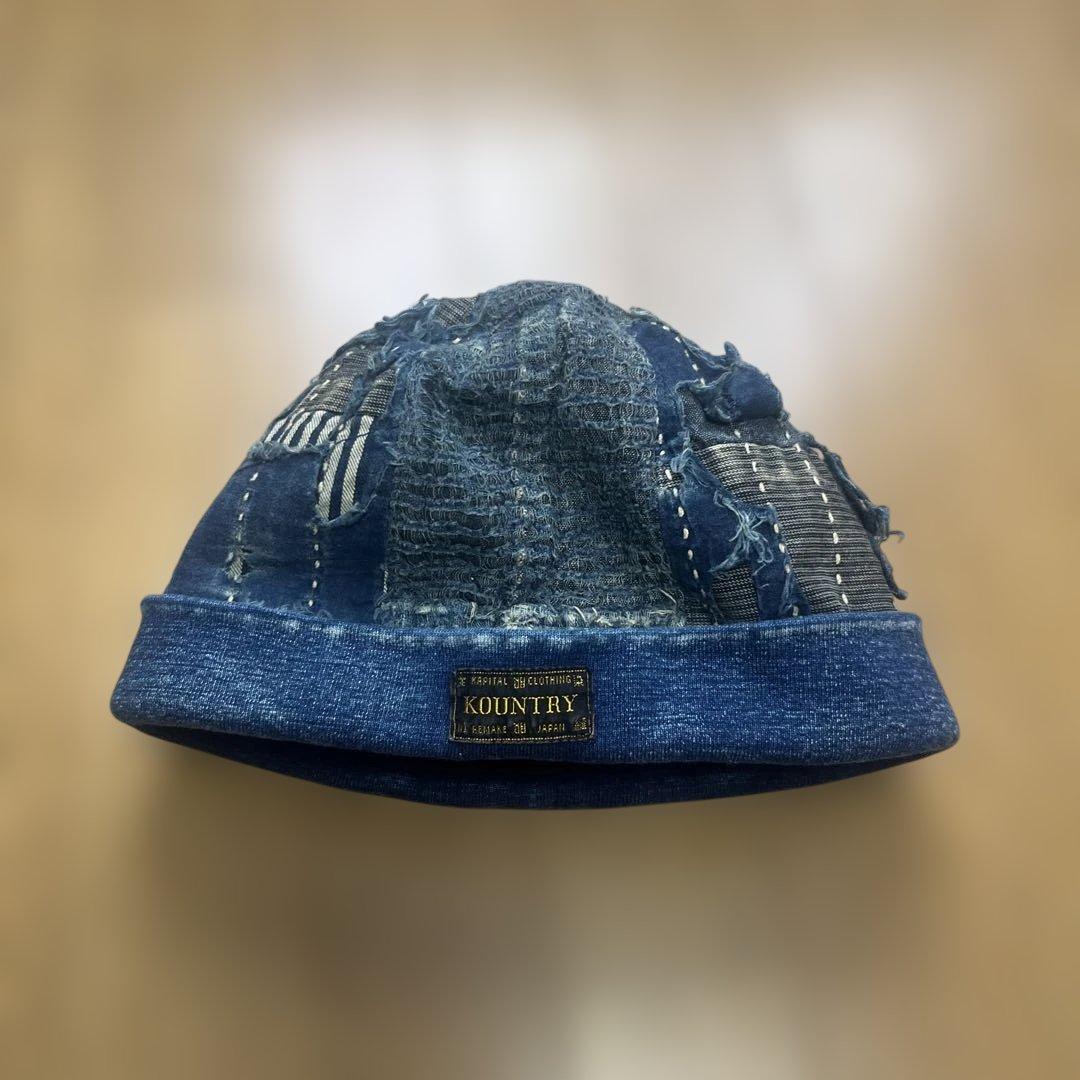 【未使用】Kapital KOUNTRY Boro デニムパッチワーク キャップ