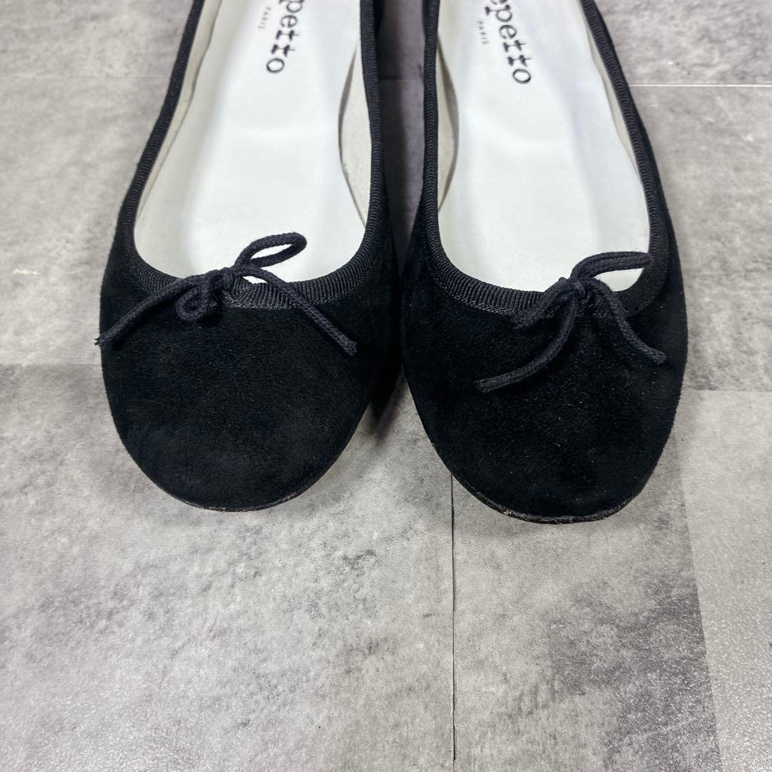 【良品】✨repetto バレエシューズ　フラットパンプス　BK 23cm