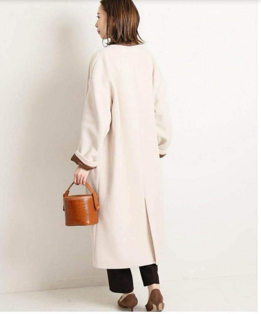 ☆美品☆ イエナ 定価48,400円 MANTECOノーカラーコート　38