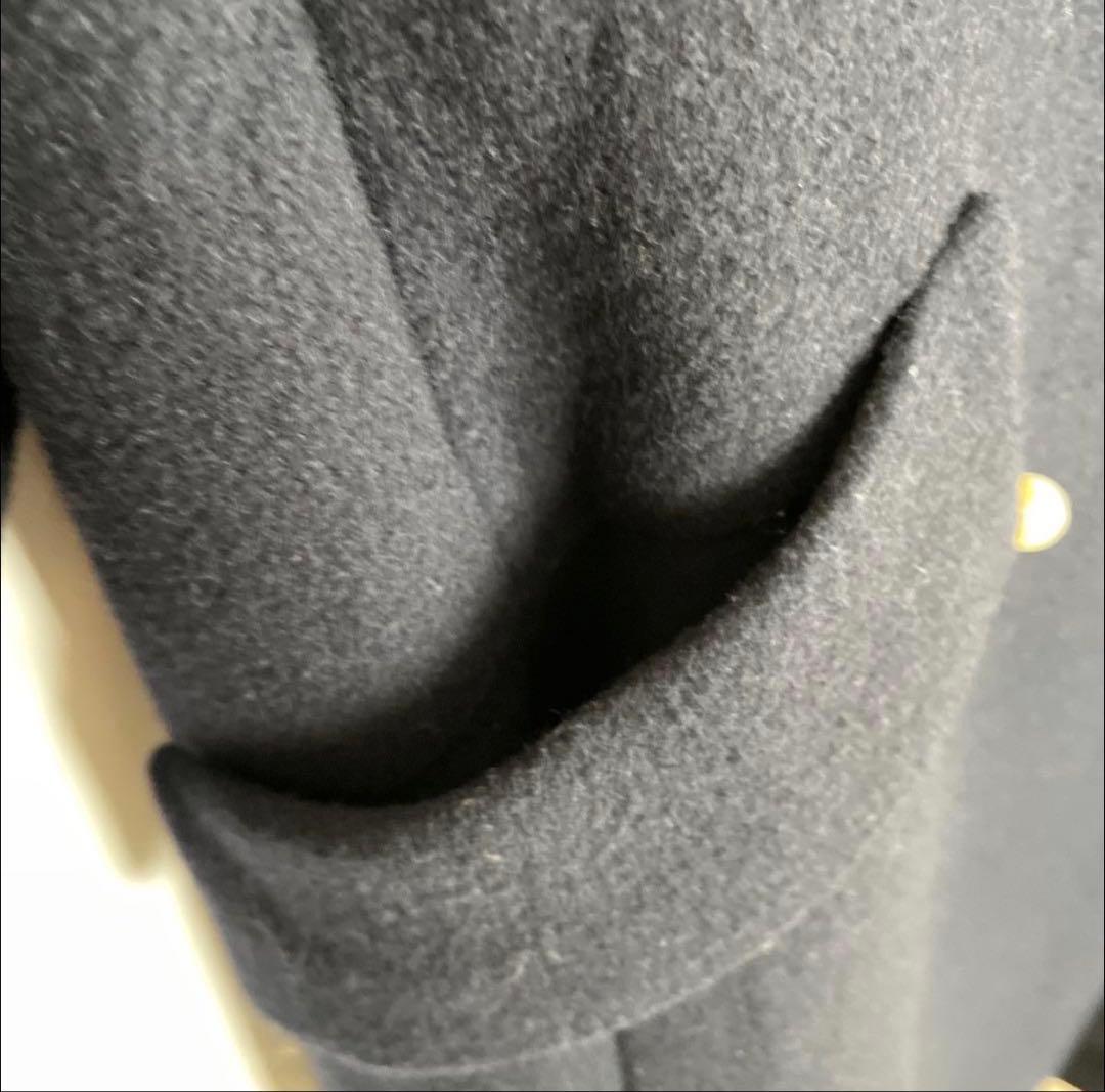 未使用に近い　毛100% LESTERAパールチェスターコートMサイズ