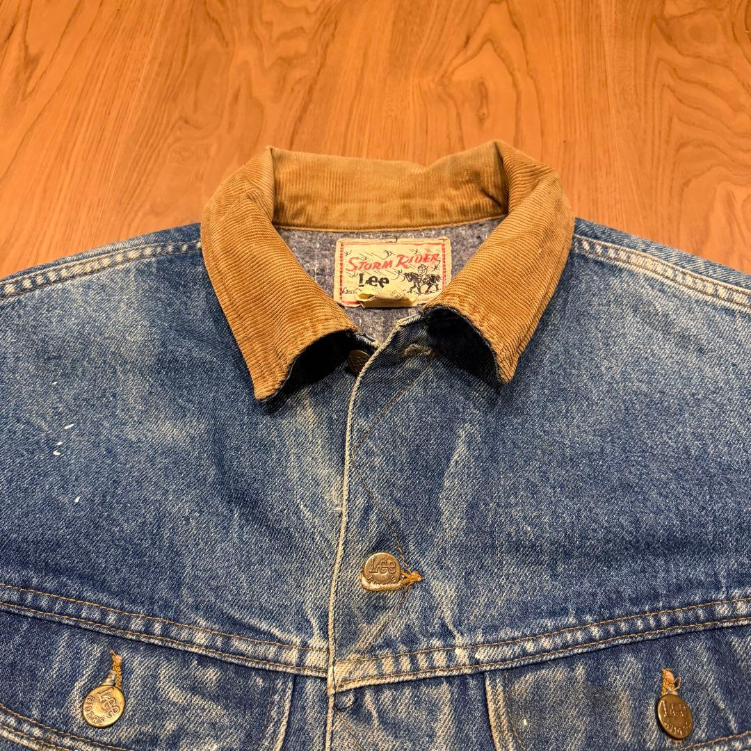雰囲気◎ 70s Lee ストームライダー デニムジャケット ペンキ ビンテージ