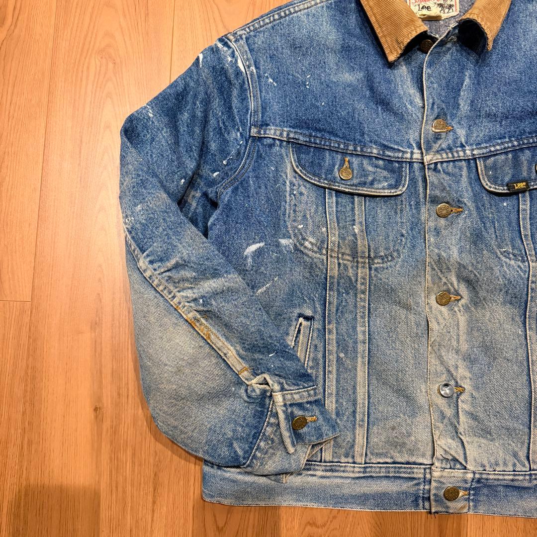 雰囲気◎ 70s Lee ストームライダー デニムジャケット ペンキ ビンテージ