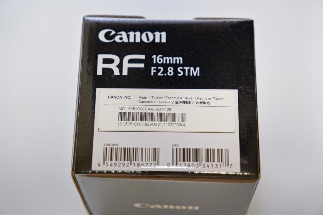 【極美品】Canon RF 16mm F2.8 STM ＋XC-Proガード