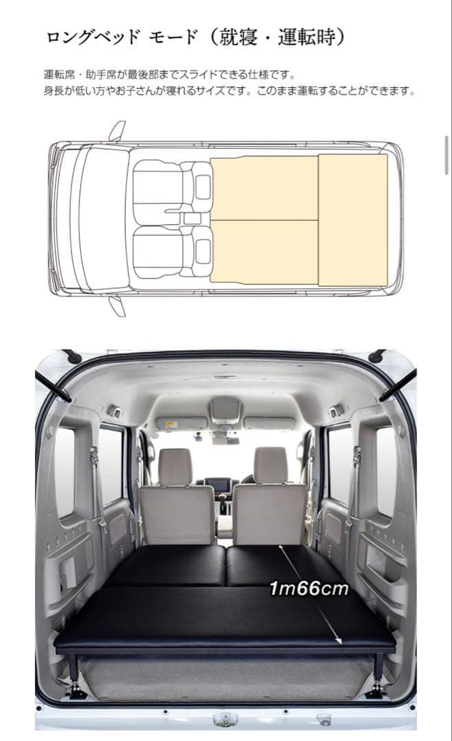【購入希望の方コメント欄ご確認下さい】エヴリイワゴン　ベットキット　MGR製