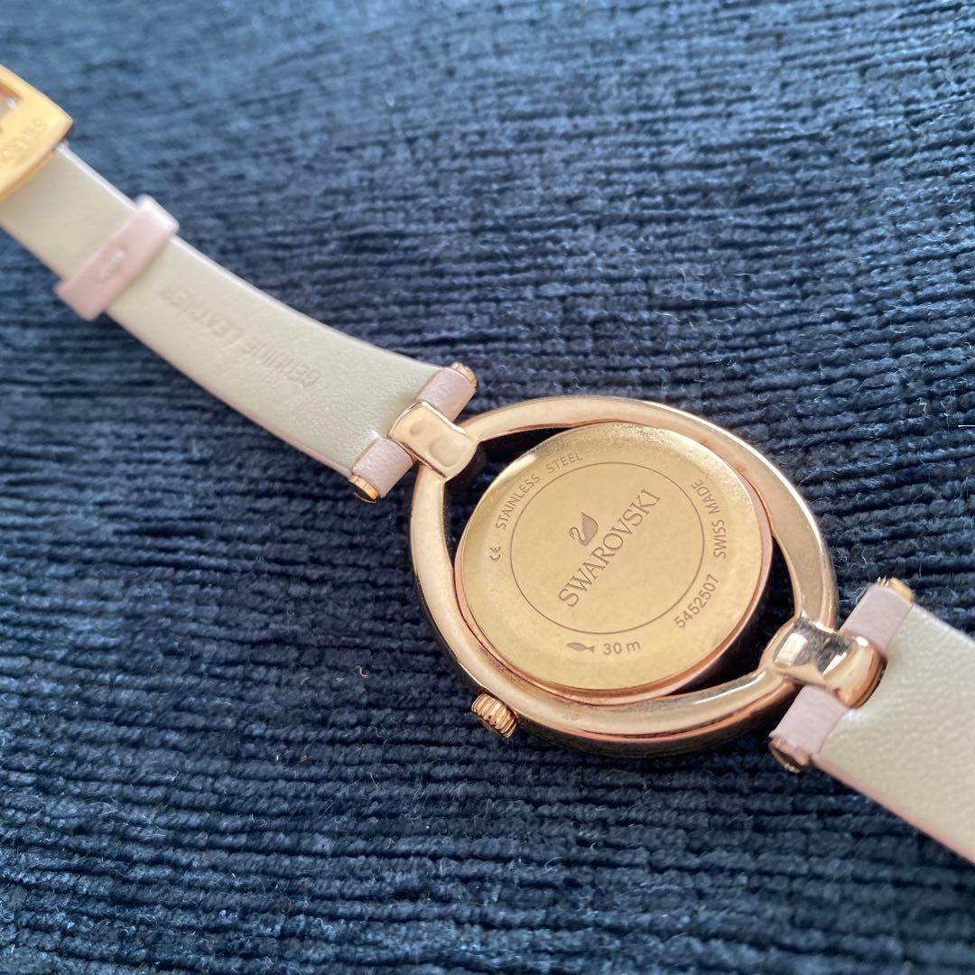 ✨美品、早いもの勝ち！✨ Swarovski Stellaウォッチ　ピンクレザー