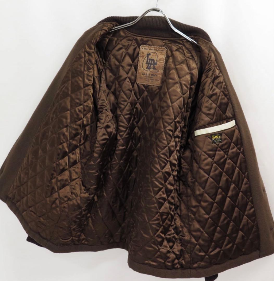 初期Let it Rideレットイットライド　90s　関係者限定スタジャン　焦茶