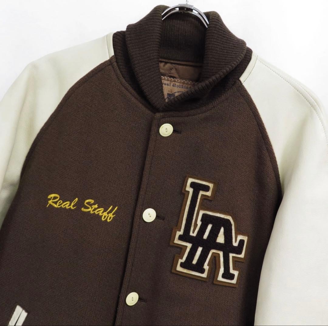 初期Let it Rideレットイットライド　90s　関係者限定スタジャン　焦茶