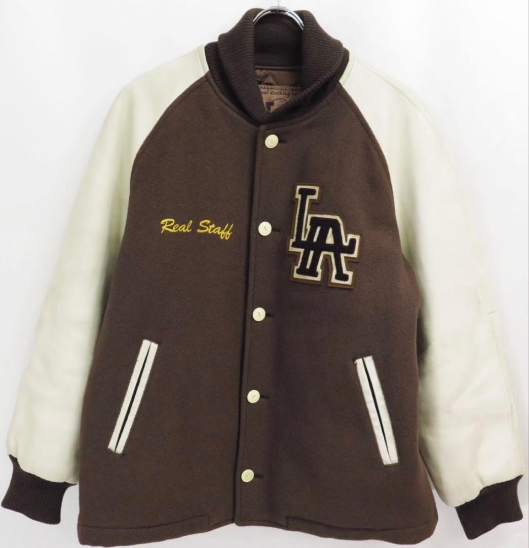 初期Let it Rideレットイットライド　90s　関係者限定スタジャン　焦茶