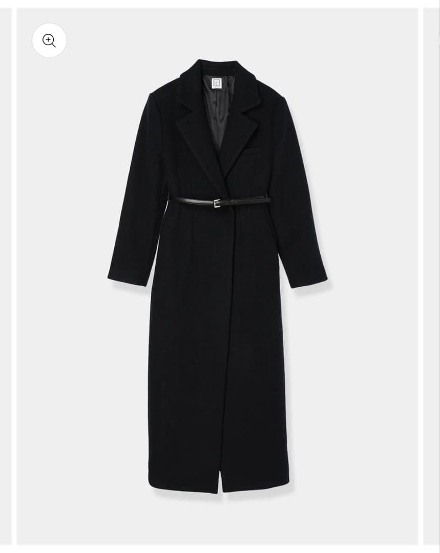 L’AUBE BLANC Belted Chester coat
