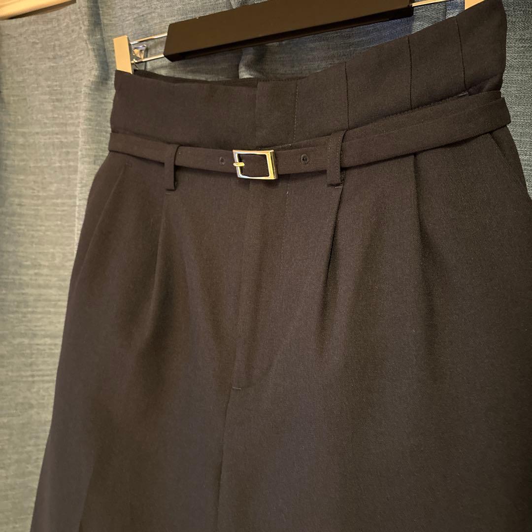 【美品】SUIT SELECT洗えるスーツセット ダブルジャケット&ワイドパンツ