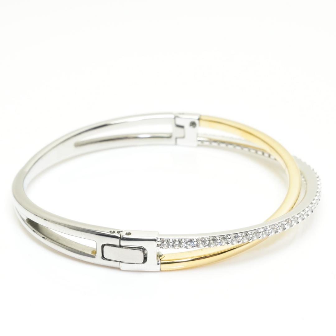 美品 スワロフスキー バングル Hyperbola ダイアゴナル 5689720