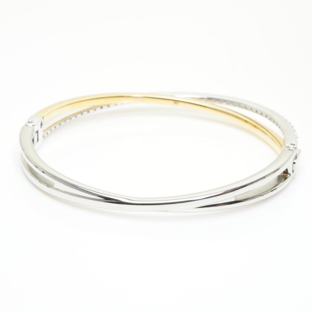 美品 スワロフスキー バングル Hyperbola ダイアゴナル 5689720