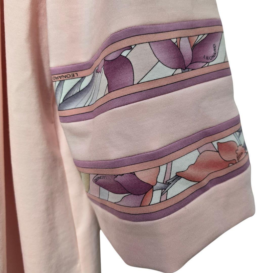 LEONARD レオナール スプリングコート ノーカラーコート 44