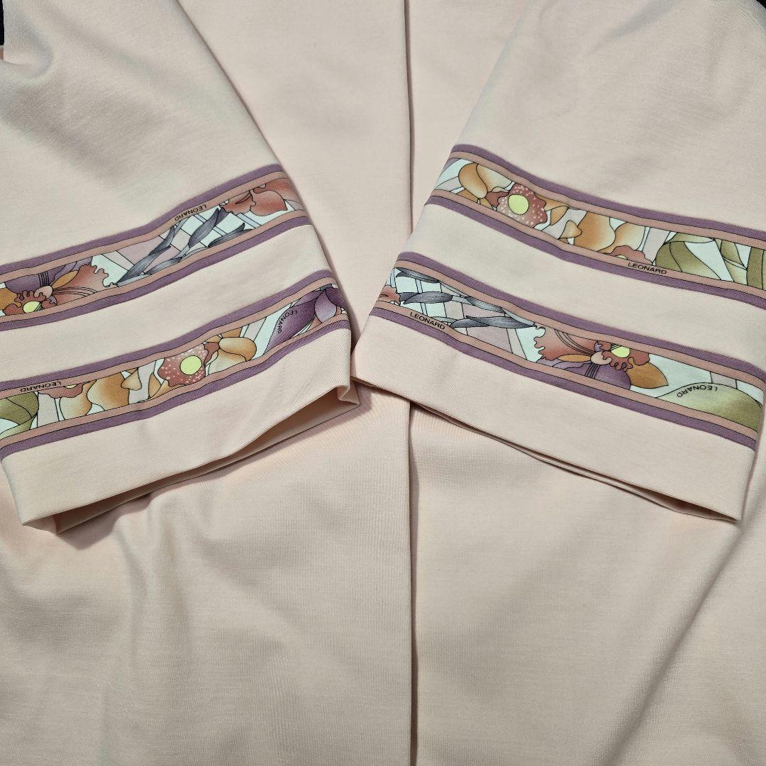 LEONARD レオナール スプリングコート ノーカラーコート 44