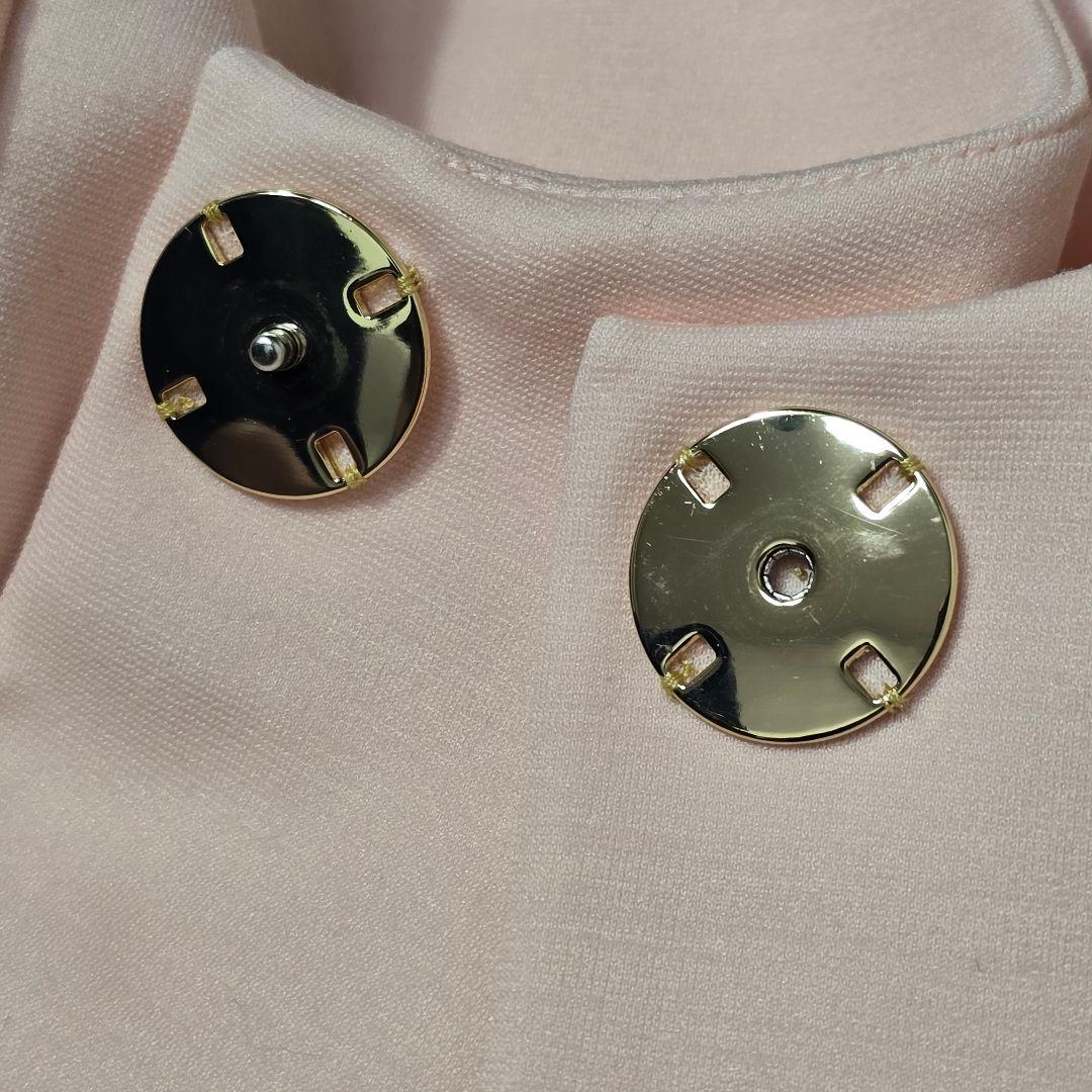 LEONARD レオナール スプリングコート ノーカラーコート 44