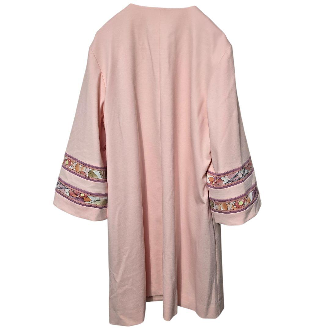 LEONARD レオナール スプリングコート ノーカラーコート 44