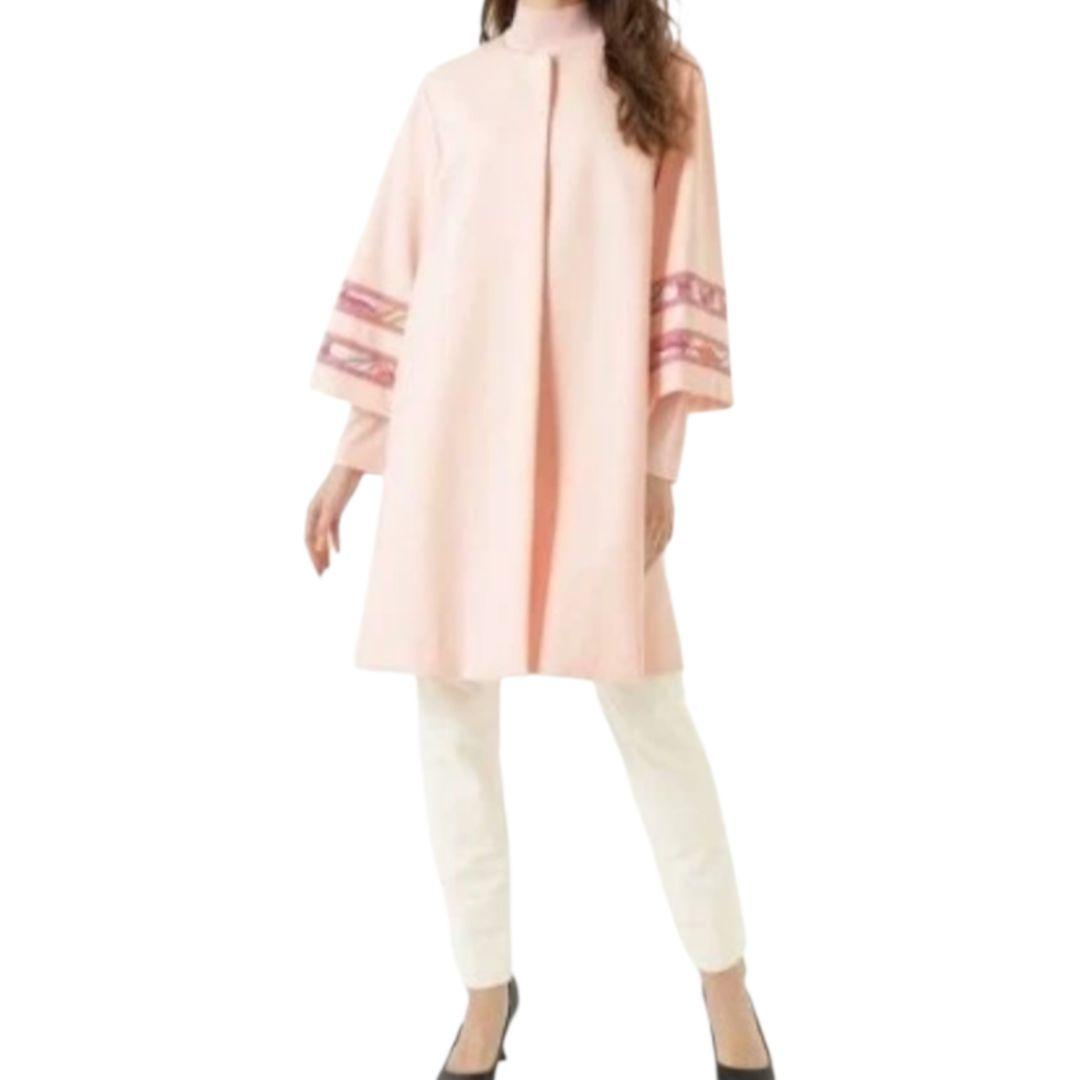 LEONARD レオナール スプリングコート ノーカラーコート 44