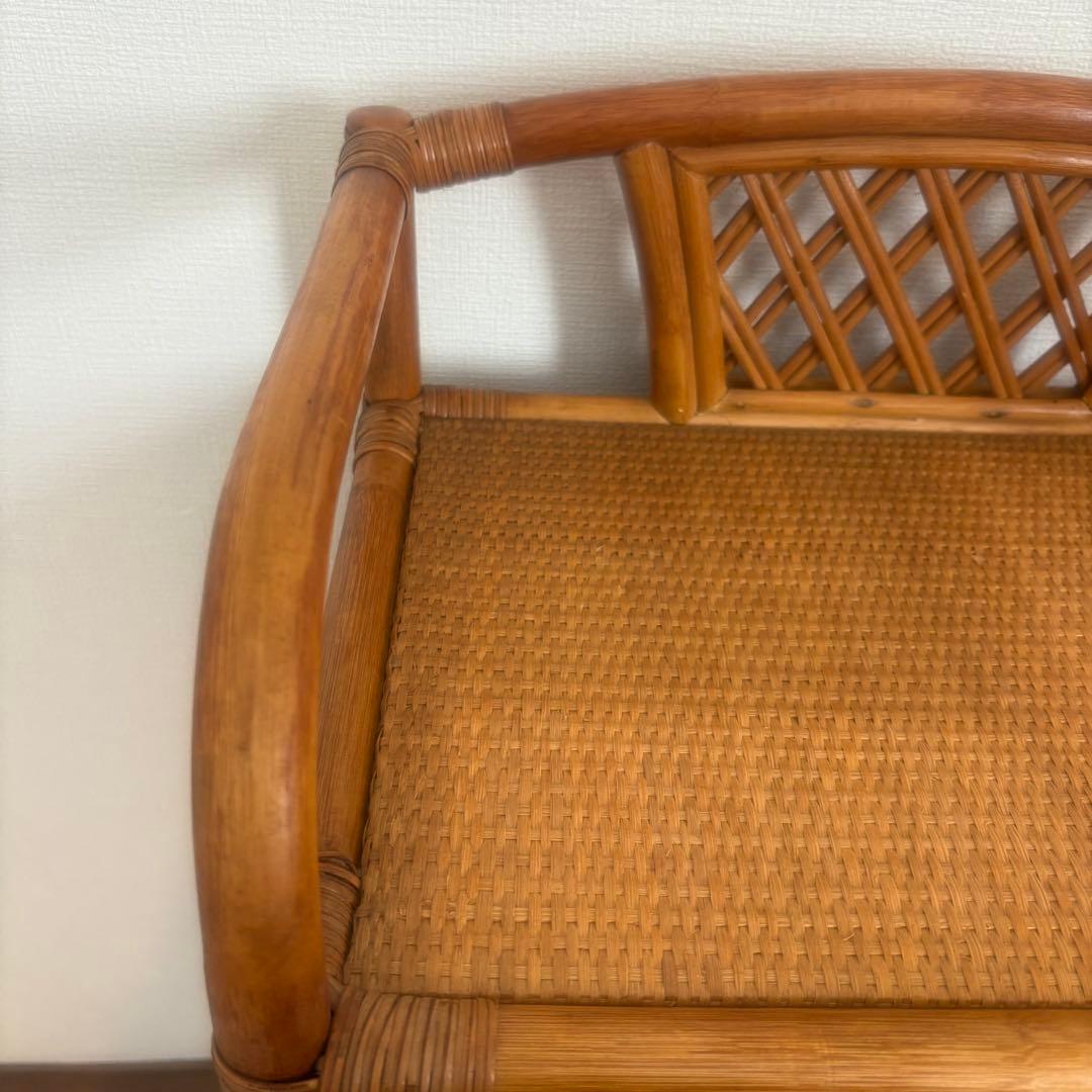 昭和レトロ ラタン製 5段チェスト ナチュラル