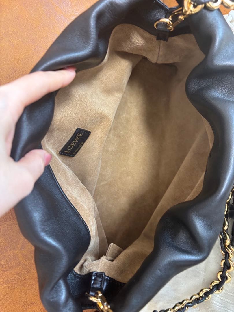 専用　LOEWE ロエベ フラメンコパース ミディアム ブラック 正規品