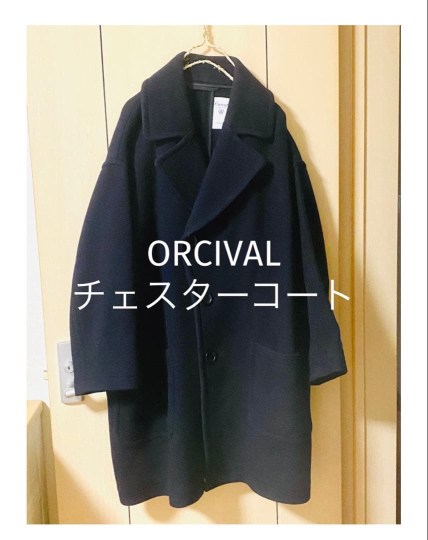 オーチバル ORCIVAL チェスターコート ネイビー オーシバル