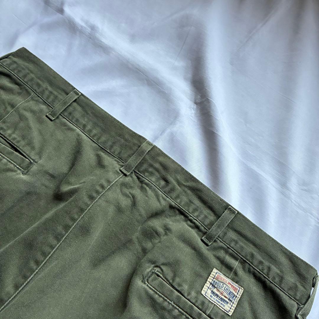 古着　90s　ポロバイラルフローレン　ポロチノ　チノパン　USA製