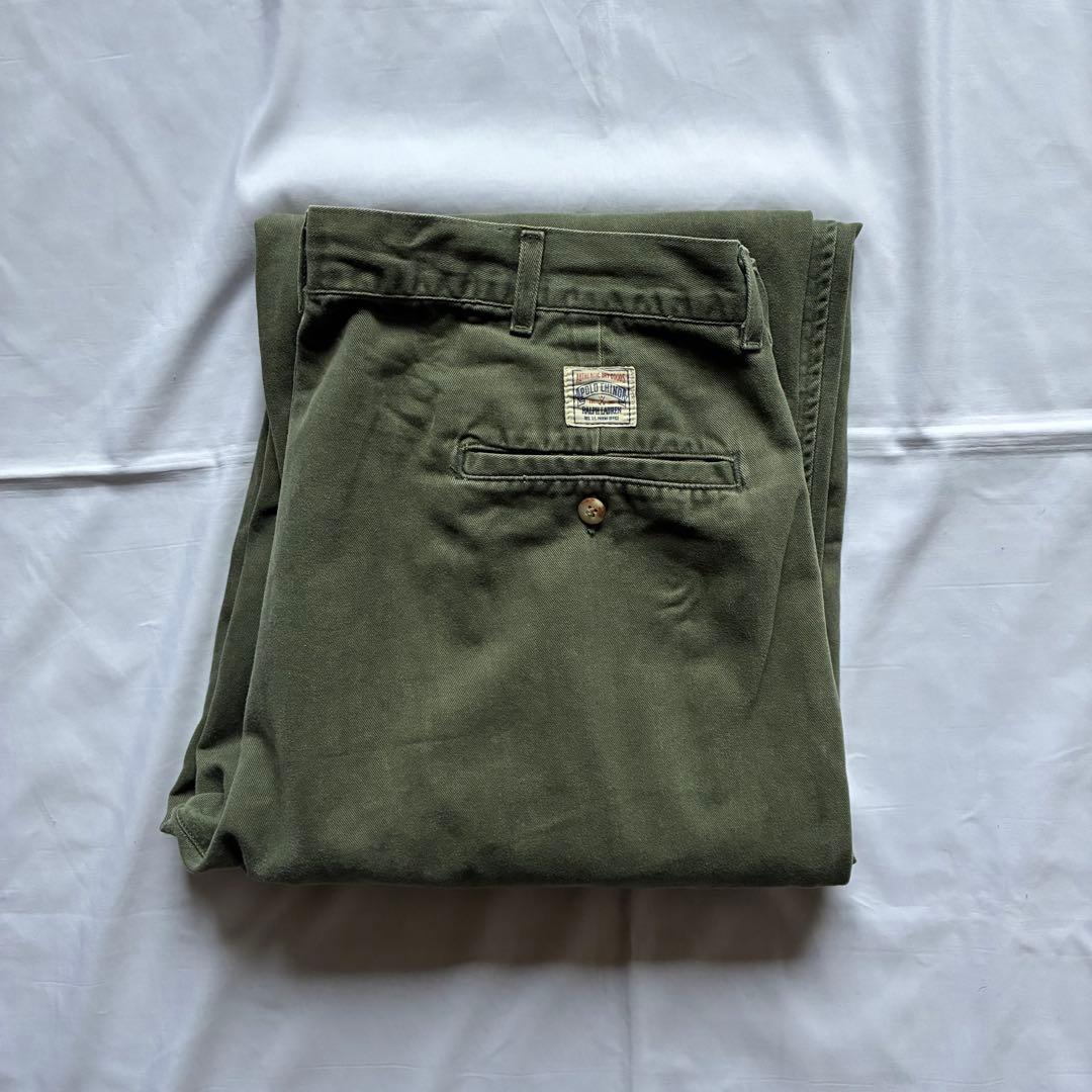古着　90s　ポロバイラルフローレン　ポロチノ　チノパン　USA製