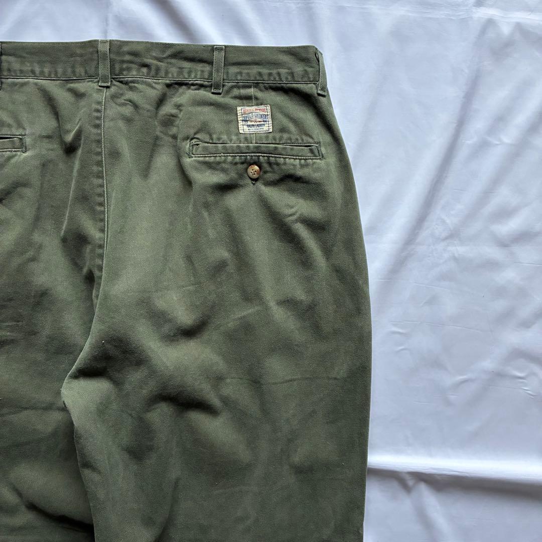 古着　90s　ポロバイラルフローレン　ポロチノ　チノパン　USA製