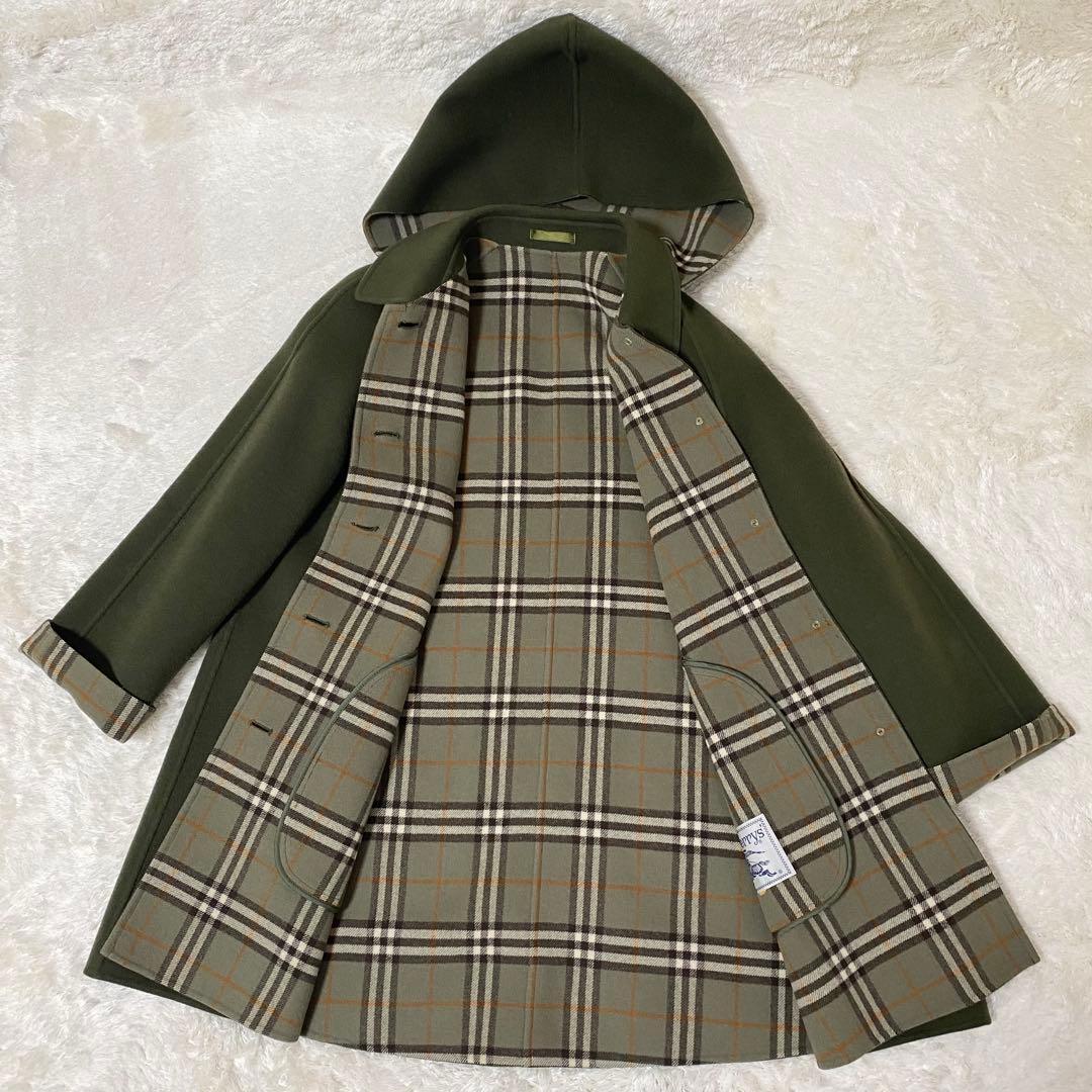 Burberrys ピーコート カシミア混 ダブルフェイス カーキ S(M相当)