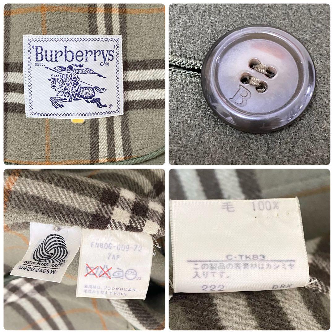 Burberrys ピーコート カシミア混 ダブルフェイス カーキ S(M相当)