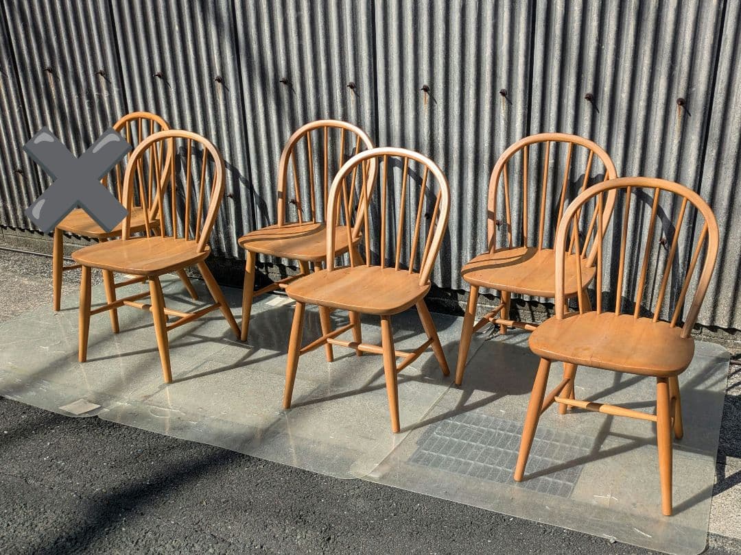 ヴィンテージ　飛騨産業ウインザーチェア 　キツツキ