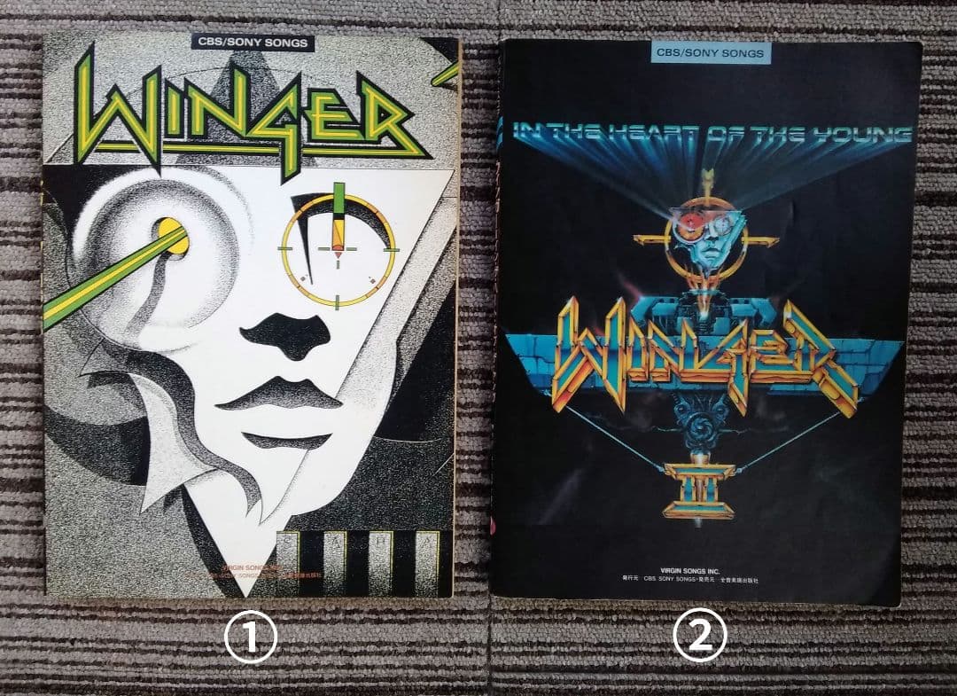 ウィンガー 楽譜 WINGER スコア レブビーチ 2冊セット TAB譜