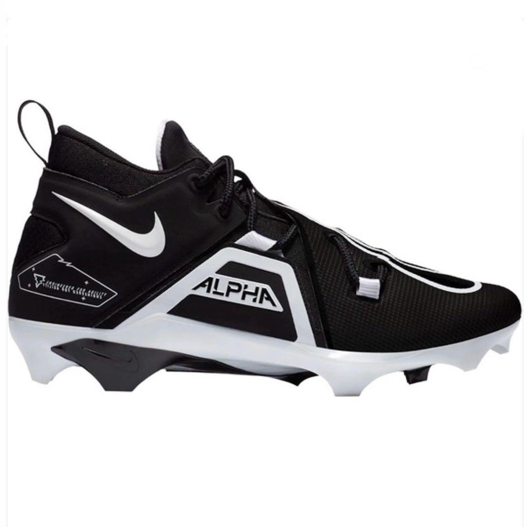 ナイキ 28 アルファメナス 3 アメフト スパイク シューズ 靴 黒 ミッド
